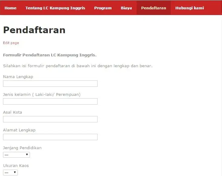 mekanisme pendaftaran kampung inggris